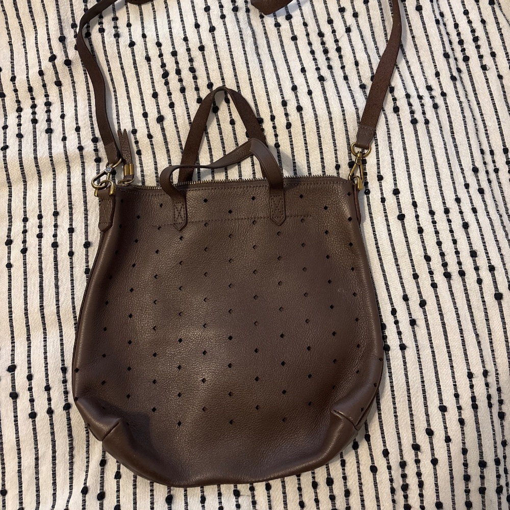 Madewell Transport Crossbody Bag: Geo Holepunch Edition